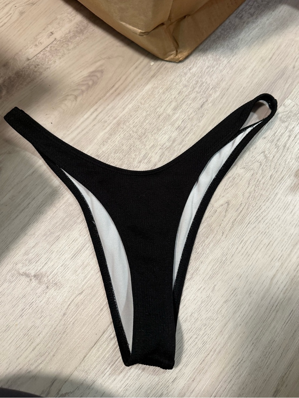 Black High-Cut Women's Bikini Bottom